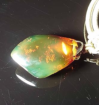 Amazon | ブルーアンバーを彷彿 グリーンアンバー 琥珀